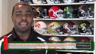 Football Gameplan's Pylon 2 Pylon: College Hash Marks