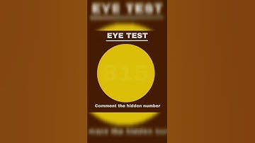 Only Sharp Eyes Can Spot the Hidden Number! 🧠 | Eye Test