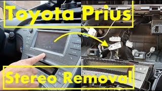 EASY! How To Remove Stereo From Gen 3 Toyota Prius. 2009 2010 2011 2012 2013 2014