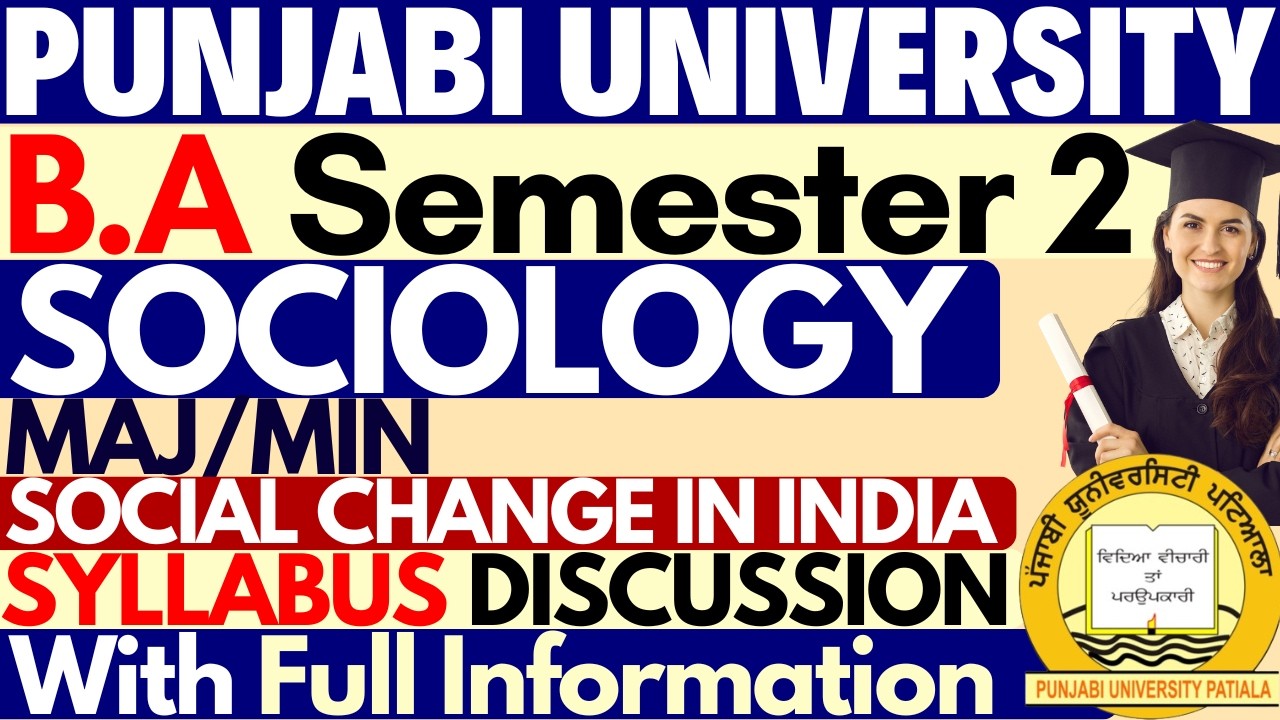 Social Change in india | BA Sem 2 Sociology Syllabus | Sociology BA Second Semester
