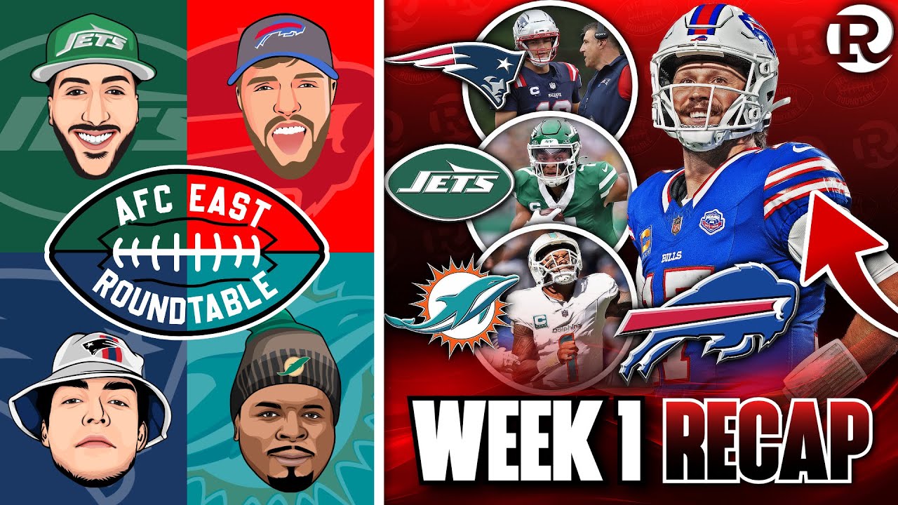 AFC East Week 1 RECAP 🚨 Bills STUN, Jets HEARTBREAKER, Pats & Dolphins Fall