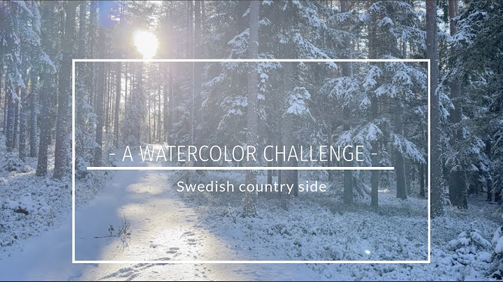 A Watercolor challenge