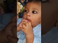 Cute  abdul haadi eating apricot