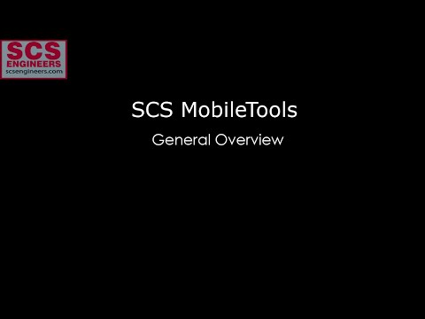 SCS MobileTools General Overview