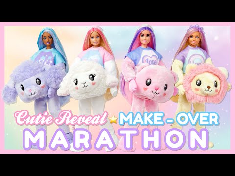Barbie Cutie Reveal 🍭🎀🐾 Cozy Cute-Tee Make-Over Marathon! 