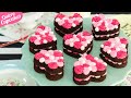 MINI TARTAS DE SAN VALENTÍN 💘 | BIZCOCHITOS DE CHOCOLATE Y CREMA | QUIERO CUPCAKES