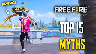 Top 15 Mythbusters in FREEFIRE Battleground | FREEFIRE Myths #239