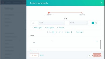 How to create a State dropdown property in HubSpot