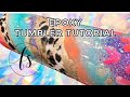 Glitter and epoxy tumbler tutorial