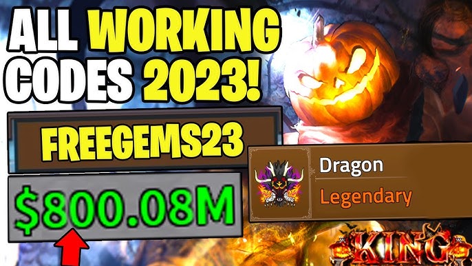 Códigos King Legacy (Dezembro 2023)