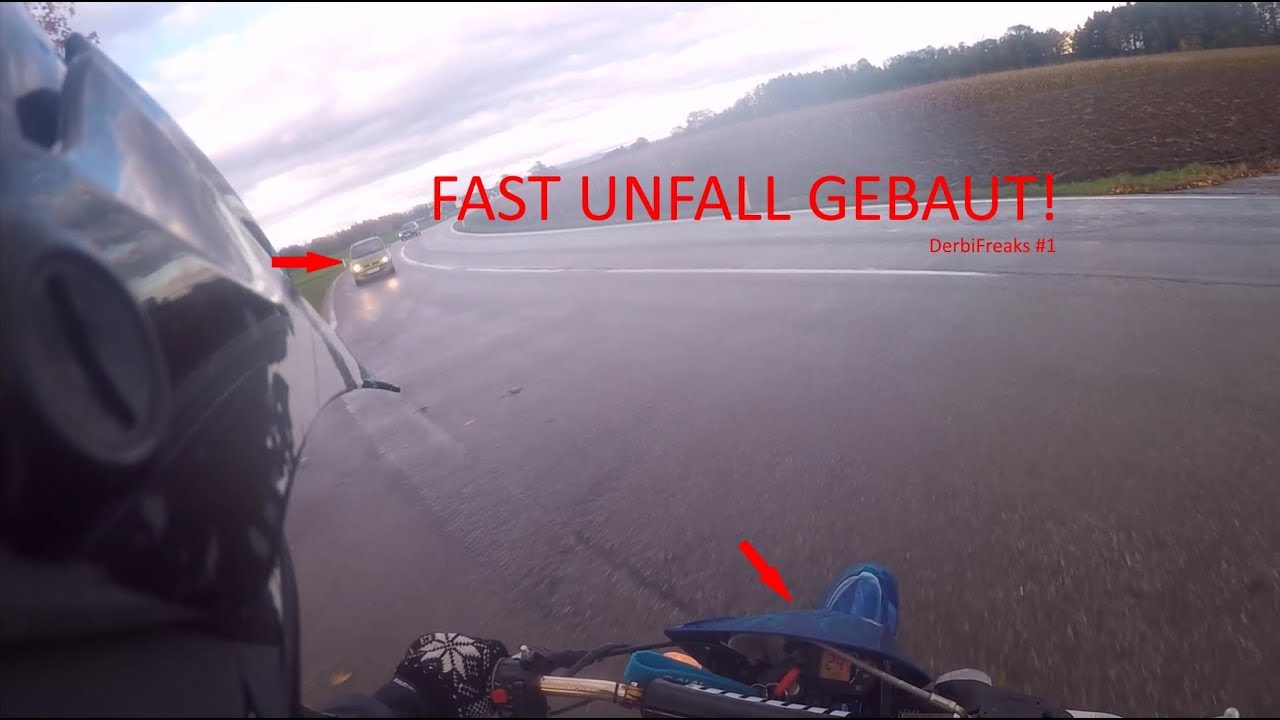 Ausgerutscht und fast Unfall gebaut |DerbiFreaks| #1