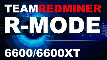 Testing R-Mode on TeamRedMiner for 6600/6600XT Cards | GPU Mining