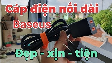 Dây cáp điện nối dài AC Baseus.. Đẹp, xịn, tiện lợi.