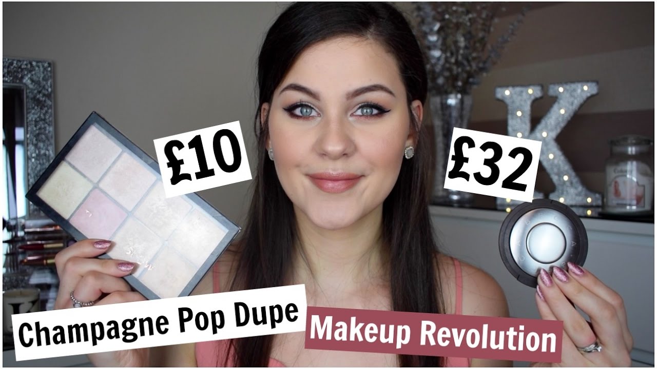 Champagne Pop Dupe BeccaXJaclynHill Vs Makeup Revolution YouTube