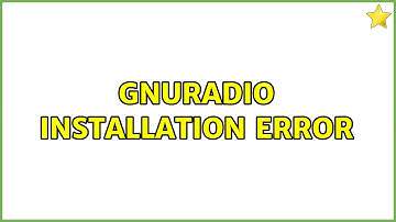 Ubuntu: gnuradio installation error