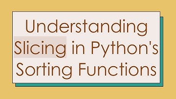 Understanding Slicing in Python