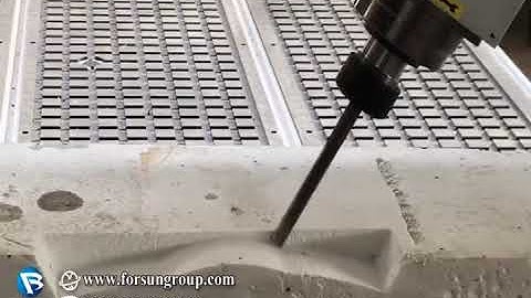 FORSUN CNC 180 degree spindle 4 Axis cnc router for foam mold making and wood sculpture making.