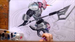 Arcade Hecarim And Sona Skins - Speed Painting