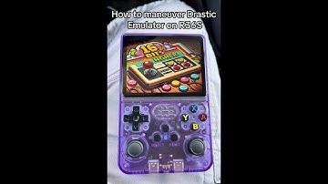 How to swap screens and access settings in Drastic Emulator on R36S