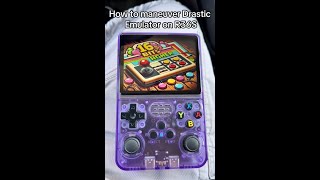 How to swap screens and access settings in Drastic Emulator on R36S