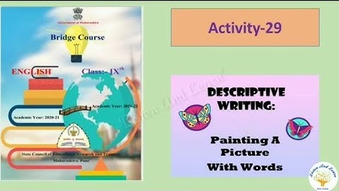 Std. 9th English Bridge course Activity-29