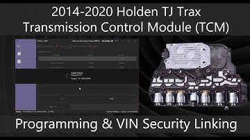 Holden TJ Trax Transmission Control Module Replacement Programming and VIN Security Linking