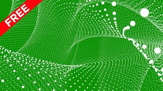 White Circle Particles Smooth Movement Loop Able Bg Greenscreen Video