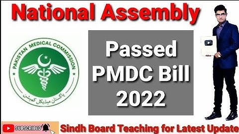 National Assembly Passed PMDC bill 2022 #mdcat