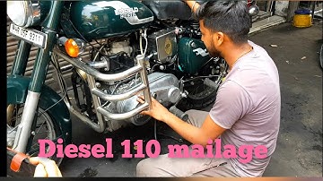Royal enfield 10 hp diesel engine bullet  110 mailage indian bullet kakku meerganj