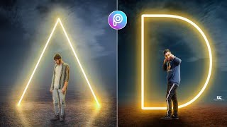 Neon Glowing Photo Editing Like Denny King In Picsart App | Make Your Name Creative Alphabet Glowing screenshot 4
