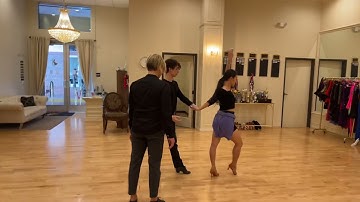 Rumba Walk Technique tutorial - How to do hip twist correctly? By Oleg Astakhov