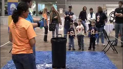 Exploding Trash Can