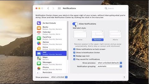 How to Disable Mail Notifications on a MacBook [Tutorial]
