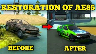 Rstoration Of Toyota Trueno Ae86 | Car Simulator 2 | New Update