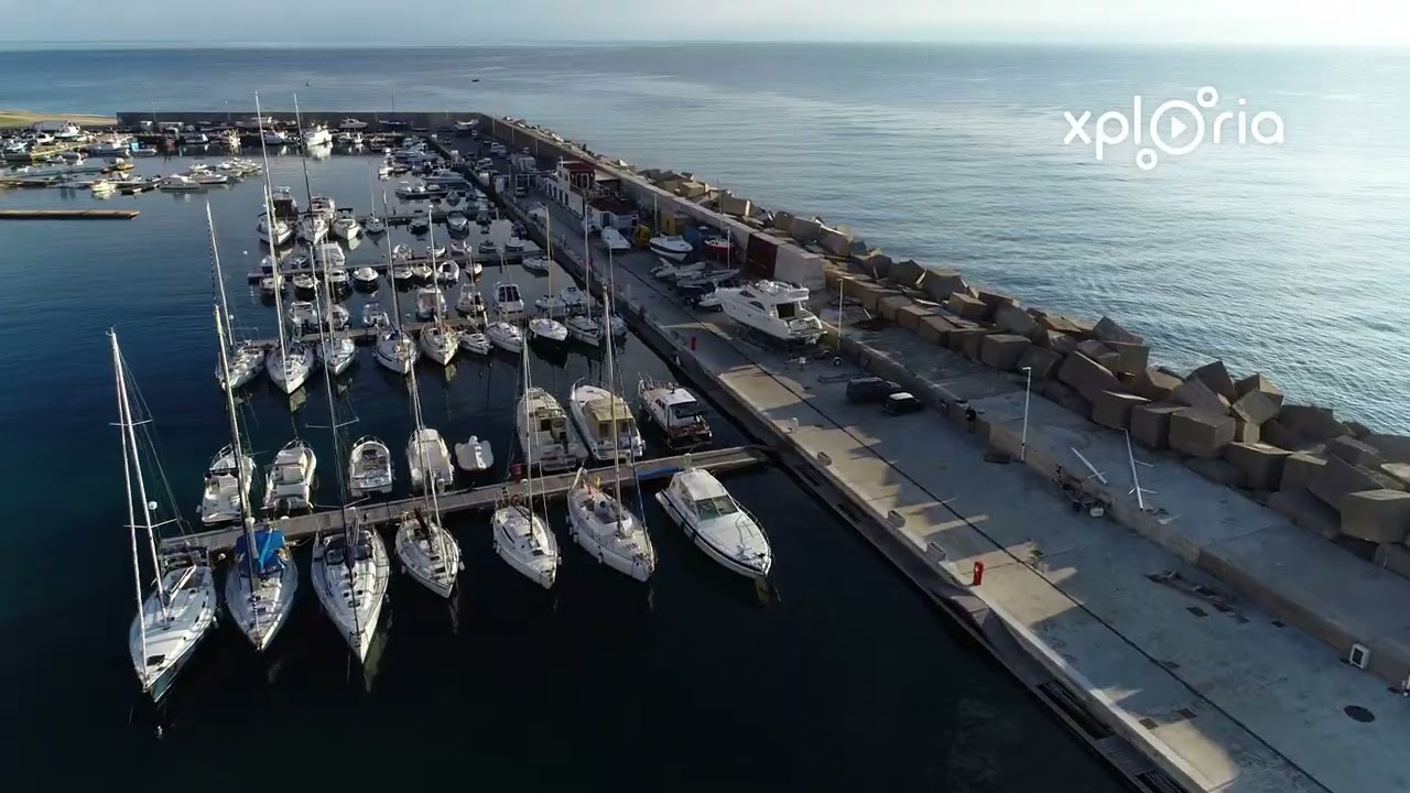 Porto Arenella, Palermo, Sicily, Italy 2018.04 aerial video