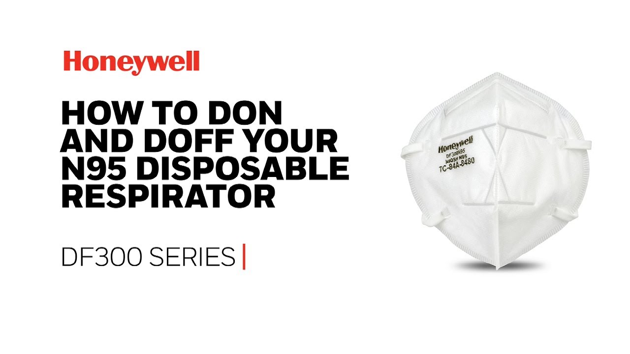 How to don & doff your N95 disposable respirator - YouTube