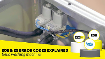 Stop the E08 or E8 Error on a Beko Washing Machine - EASY Fix!