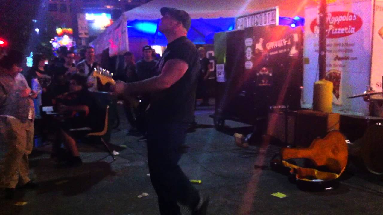 Guitar on Fire at SXSW - Black Top Demon Plays Street Music at SXSW 2013 - YouTube