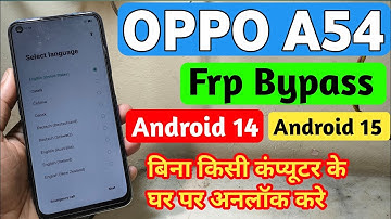 OPPO A54 Frp Bypass | OPPO (CPH2239) Google Account Bypass Without Pc | Android 11