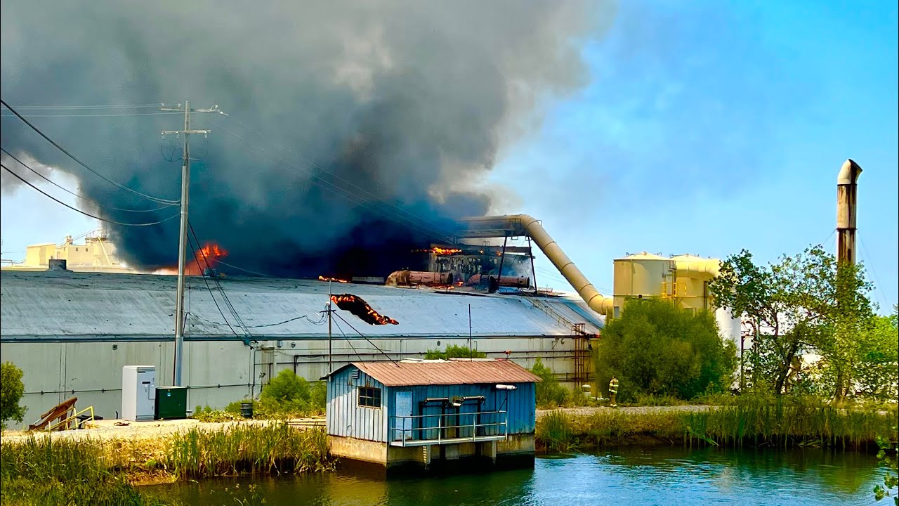July 25, 2022 Ampine LLC. Lumber Mill Fire in Martell (Jackson), Amador County, California