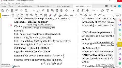 OpenStax Statistics Ch 3.1 and 3.2 Probability Basic # 1
