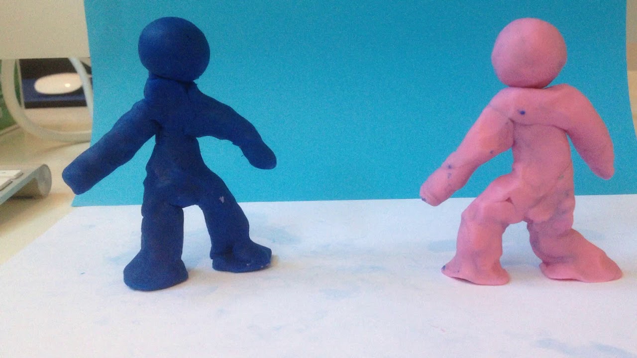 Simple stop motion: Fight - YouTube