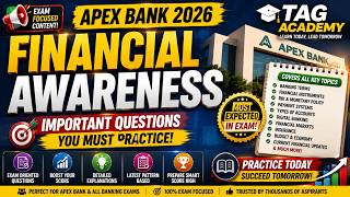 🔥 Apex Bank 2026 Financial Awareness | Most Expected Questions You Can't Afford to Miss!
