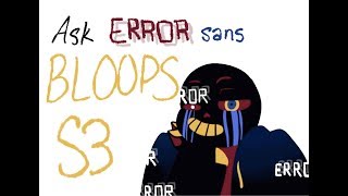 Ask Error! Sans 【Comic Dub】: Bloopers S3