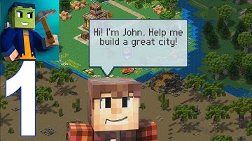Block Town - craft your city Gameplay Walkthrough Part 1 (iOS, android)