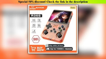 First Look Open Source R36S Retro Handheld Video Game Console Linux System 3.5 Inch IPS Screen Porta