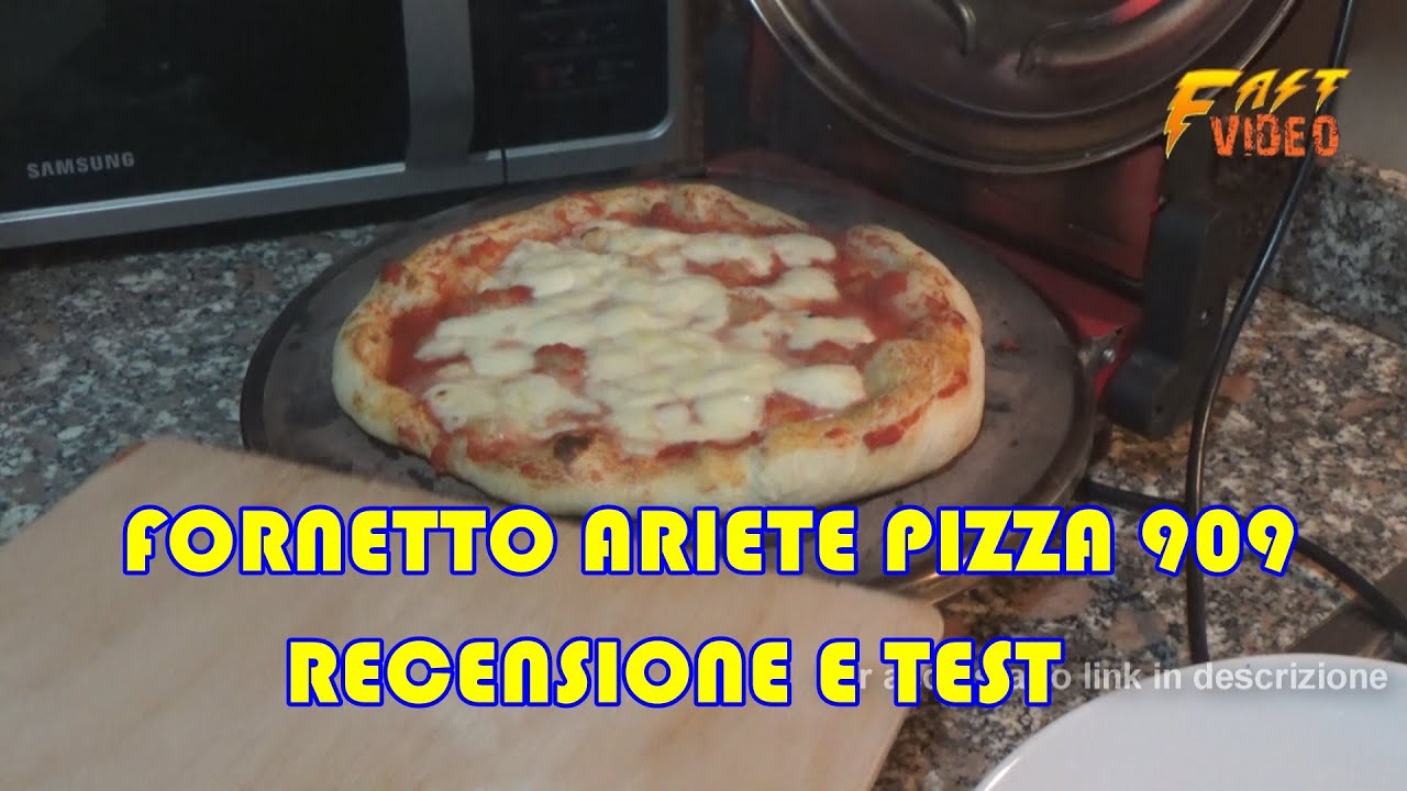 ARIETE 909 PIZZA IN 4 MINUTI MODIFICATO CON BISCOTTO FIESOLI E TERMOSTATO  STARATO RECENSIONE E TEST - YouTube