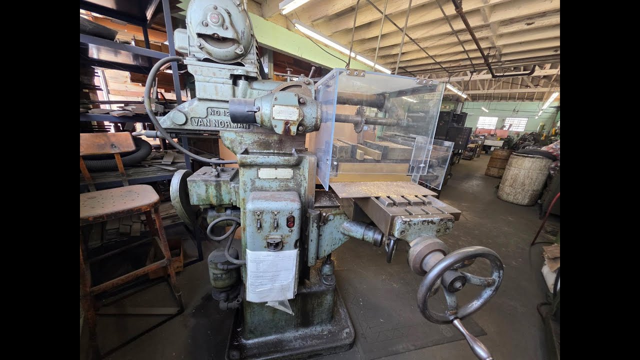 2025 Year-End Surplus CNC & Fab Machinery Lot 532-VAN NORMAN MODEL 12 RAM TYPE MILLING MACHINE
