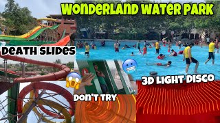 Extreme water park in punjab 🥶wonderland jalandhar 😱Most dangerous slides 😳part-2