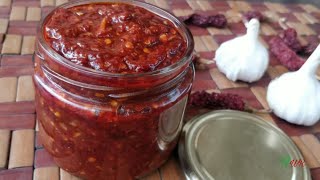 बहुत ही आसान तरीके से घर पर मिनटों में बनाएं Schezwan Chutney | by Recipes with Riya